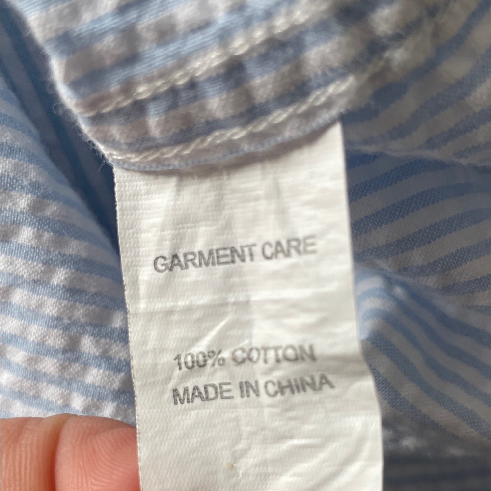 Castaway Light Blue Shirt with Red Embroidery - Picture 7 of 7